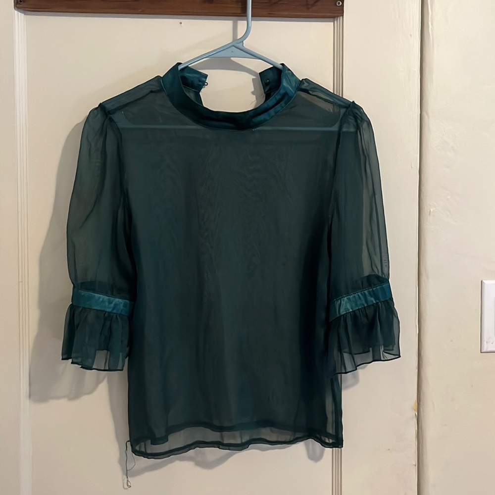 Green Sheer fancy top